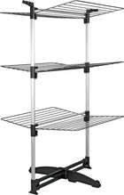 Droogtoren 40m drooglengte zwart zilver 78x68x137 cm