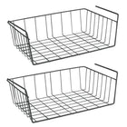 Metaltex Babette Hanging Basket 40X26X14 Cm Black 2 Pieces