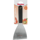 Barbecue spatel 23.8x10 cm zwart rvs
