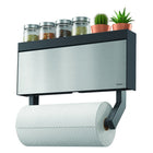 Metaltex Kitchen Helpers Tango Kitchen Roll Holder with Cutting Aid 38X6X17 Cm Stainless Steel/Grey