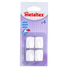 Metaltex Square Adhesive Hooks 4 Pieces White