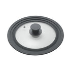 Metaltex Pot Lid 20-24 Cm Glass/Silicone/Black