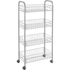 Opbergtrolley 41x23x83 cm metaal