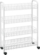 Keukentrolley 84x56 cm staal wit
