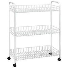 Tomado-Metaltex Grande Opbergrek Op Wielen 64X31X84 Cm Zilver