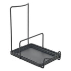Keukenrek pannendeksel spatel tablet houder 17x19x12 cm zwart