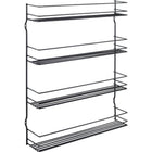 Wandkruidenrek 36x8x45 cm zwart
