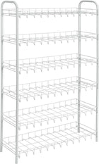 Schoenenrek 64x23x104 cm wit 6 verdiepingen