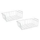 Hangmandjes 40x26x14 cm set van 2 wit