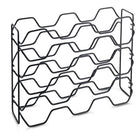 Wijnrek 15 flessen 43x12x34 cm zwart