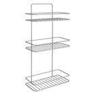 Doucherek 3 etages 23x13x57 cm zilver