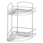 Badkamer hoekrek 2 etages 22x22x35 cm zilver
