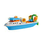 Vissersboot 40 cm kunststof met lier en 3 vormpjes