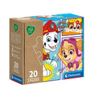 Clementoni Paw Patrol puzzel 2x20 stukjes 27x19 cm