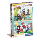 Kinderpuzzel Spidey and Friends 2x20 stukjes