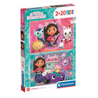 Clementoni Supercolor Puzzle Gabby's Dollhouse 2X20 Pieces