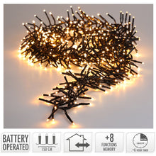 Clusterverlichting 192 Led -  1.4M - Two Tone Romantic - Batterij - Lichtfuncties - Geheugen - Timer
