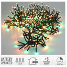 Clusterverlichting 192 LED rood warm wit groen 1.4m batterij