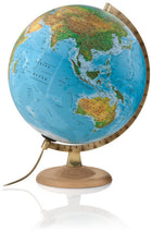 Globe 30 cm Nederlandstalig beukenhouten voet