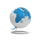 Globe 25 cm diameter metaal/chroom turquoise