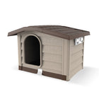 Hondenhok 89x75x62 cm kunststof beige taupe