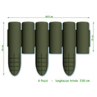 Tuinrand imitatiehout 6 stuks 38.5x15 cm bruin