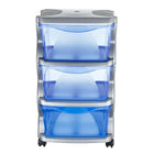 Ladesysteem 36x40x62 cm zilver blauw transparant