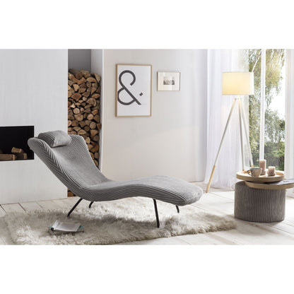 Lounger light gray textured fabric