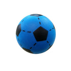 Soft voetbal 20 cm blauw zwart