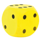 Dobbelsteen foam geel 16 cm