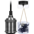 Pendant Light - Cord Pendant - Silver - E27 Fitting
