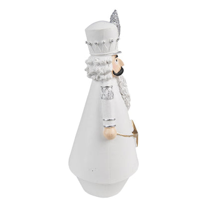 Christmas Decoration Nutcracker 24 cm White Plastic