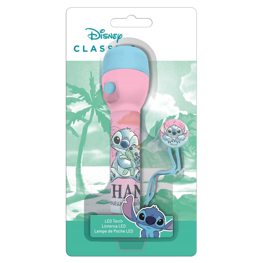 Disney Stitch Zaklamp 16 Cm Blauw/Roze