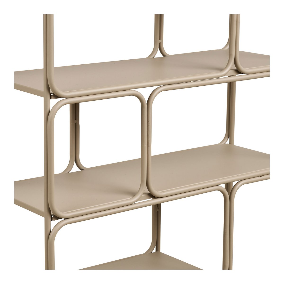 Lanciano Wandplank, metaal, beige, 48x18x64 cm