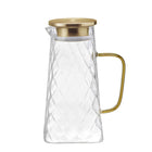 Glass carafe gold lid 1.5L