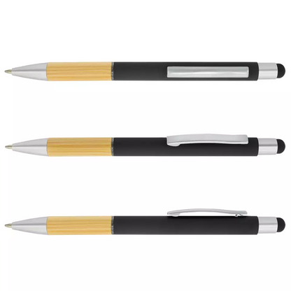Stylus pen bamboe 8 stuks zwart