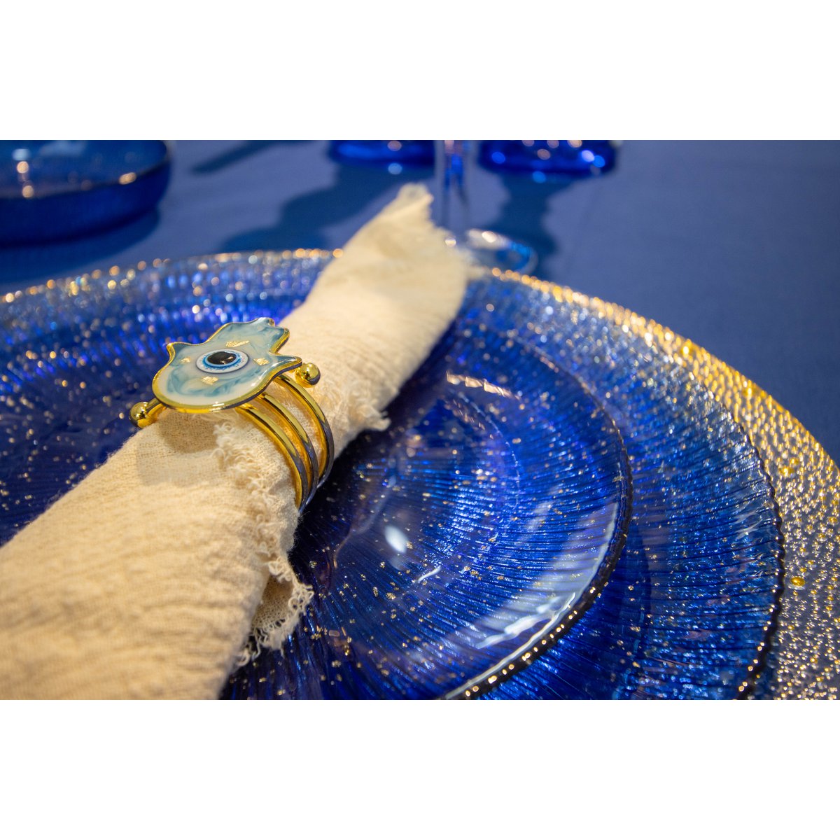 Constellation blue flat plate 28x28x2.5 cm