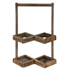 Wijnrek 27x14x42 cm bruin hout
