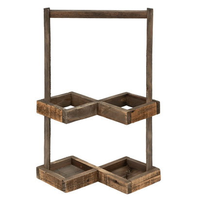 Wijnrek 27x14x42 cm bruin hout