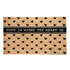Doormat 75x45 cm Brown Coconut Hearts Coir Mat