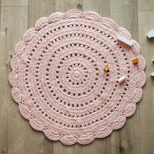 Kinderkleed gehaakt katoen 120 cm nude pink