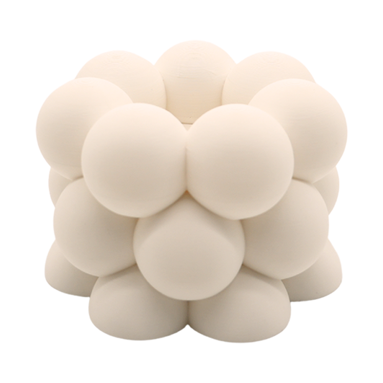 Waxinelichthouder Bubble 12x12x8 cm PLA