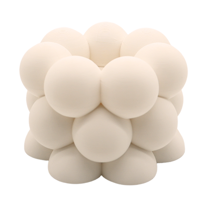 Waxinelichthouder Bubble 12x12x8 cm PLA