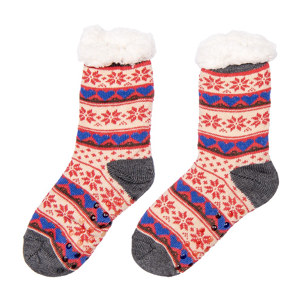 Kerstsokken set 12 stuks one size meerkleurig synthetisch
