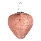 LED-lantaarn roze 30x30x34 cm zonne-energie