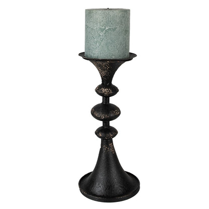 Kandelaar 34 cm zwart metaal