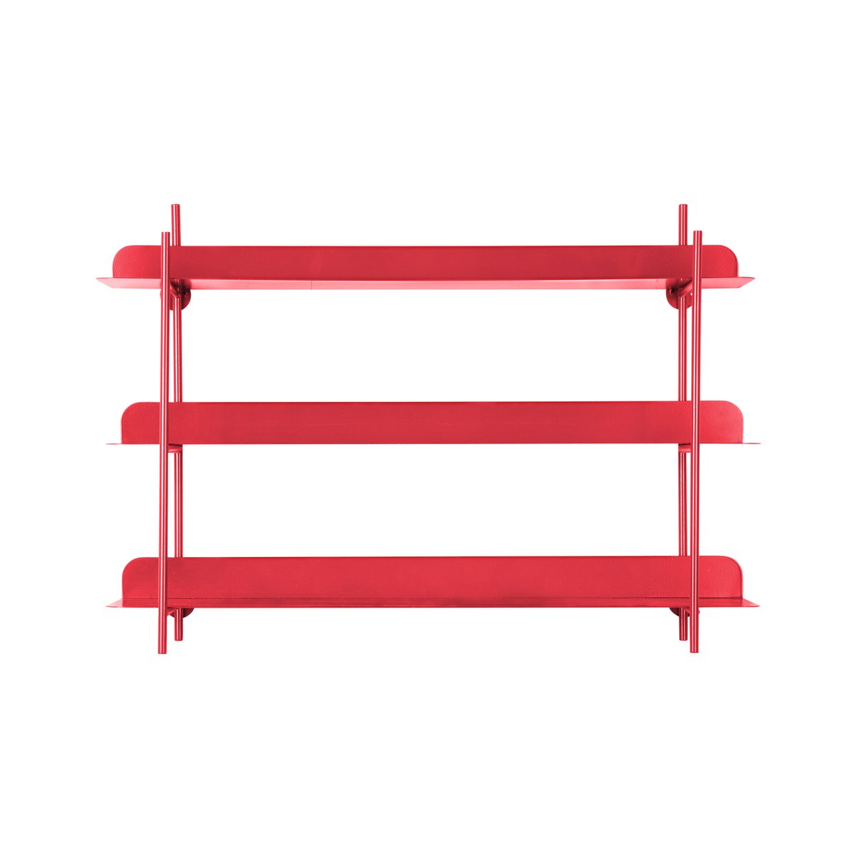 Wandrek 60x42 cm ijzer rood