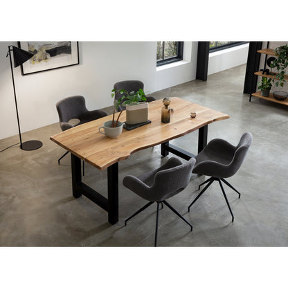 Eettafel massief acaciahout 140x80 cm