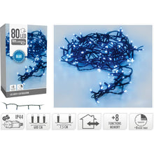 Kerstverlichting 80 Led- 6M - Blauw - Timer - Lichtfuncties - Geheugen - Buiten