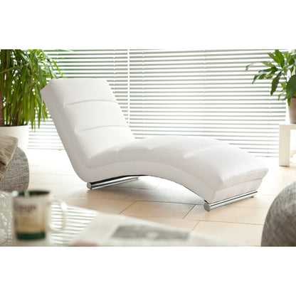 Relax ligbed wit 171x60x81 cm